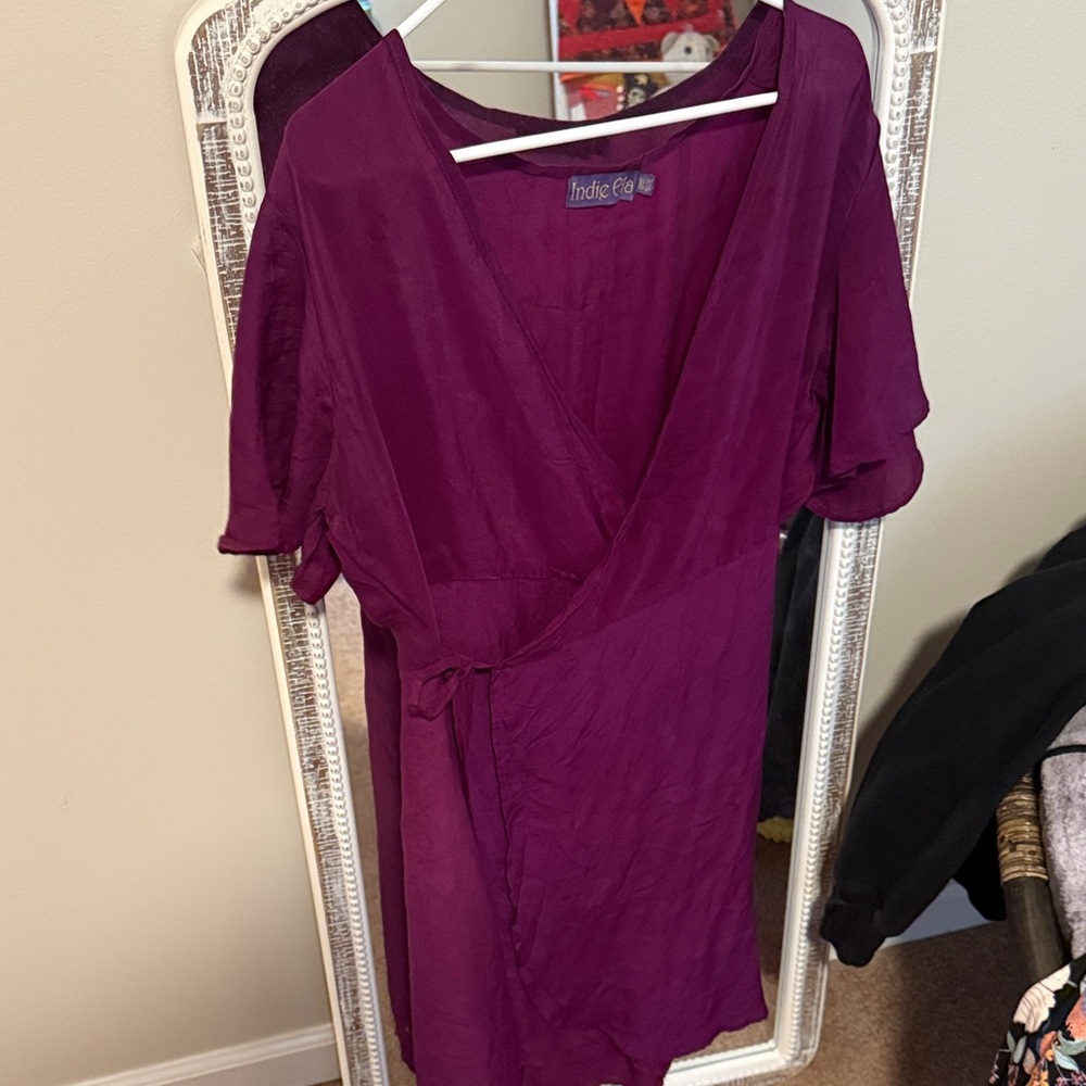 Indie Ella Purple Wrap Dress